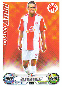 Chadli Amri 1. FSV Mainz 05 2009/10 Topps MA Bundesliga #215